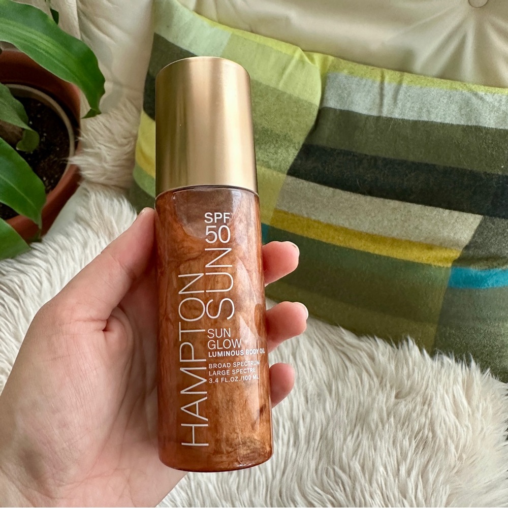 Hampton Sun SPF 50 Sun Glow Luminous Body Oil Shimmer 3.4oz